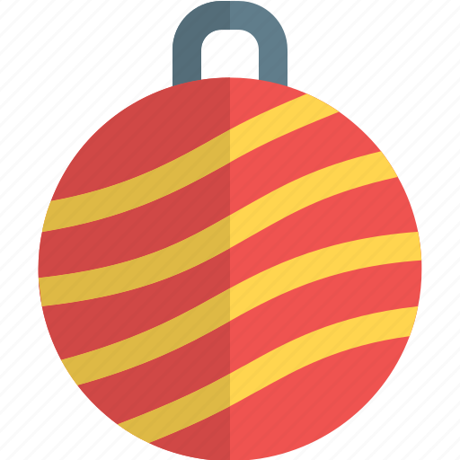 Stripped, bauble, ball, holiday, christmas, winter icon - Download on Iconfinder