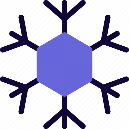 Hexagonal, snowflake, snow, christmas icon - Download on Iconfinder