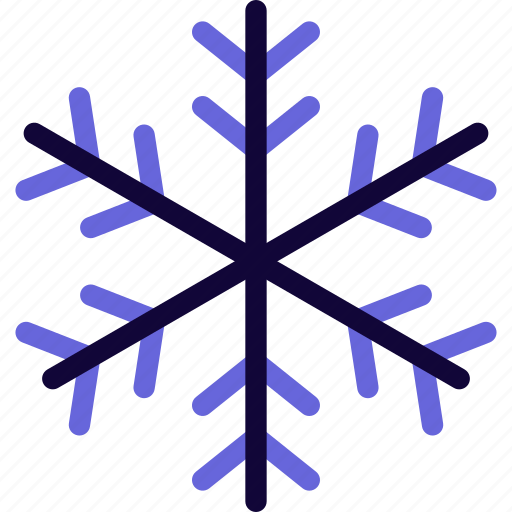 Six, branches, snowflake, winter icon - Download on Iconfinder