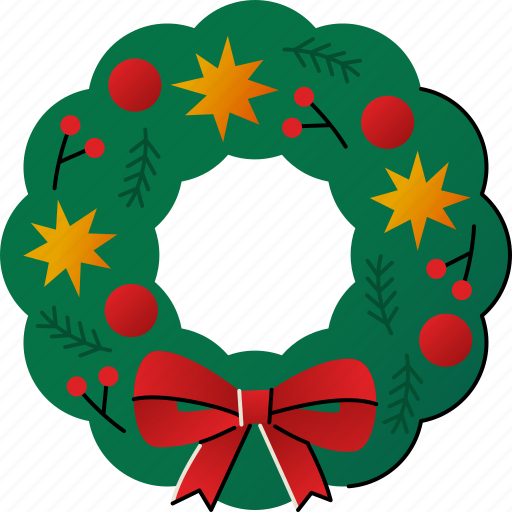 Christmas, wreath, decoration, ornaments icon - Download on Iconfinder