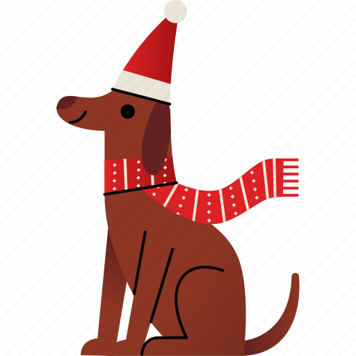 Dog, christmas, animals, cute icon - Download on Iconfinder
