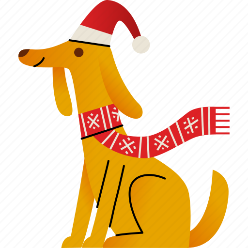 Dog, christmas, scarf, animals icon - Download on Iconfinder