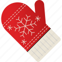glove, christmas, warm, snow
