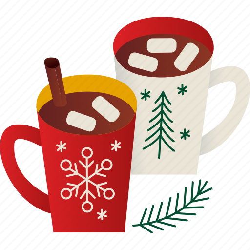 Hot, chocolate, christmas, drink, marshmallow icon - Download on Iconfinder