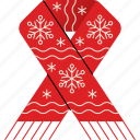 scarf, christmas, winter, warm, snow