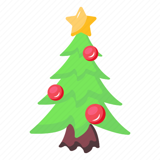 Fir tree, christmas tree, pine tree, xmas tree, decorative tree icon - Download on Iconfinder