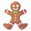 gingersnap, gingerbread man, ginger biscuit, ginger cookie, christmas cookie 