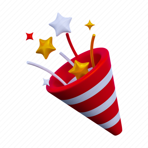 .png, confetti, birthday, anniversary, surprise, party, christmas 3D illustration - Download on Iconfinder