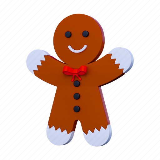 .png, christmas gingerbread, gingerbread, holiday, christmas, winter, decoration 3D illustration - Download on Iconfinder