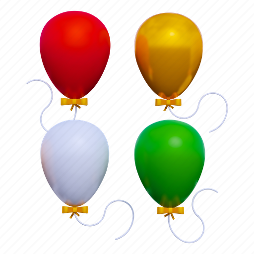 .png, christmas balloons, party, holiday, christmas, gift, celebration 3D illustration - Download on Iconfinder