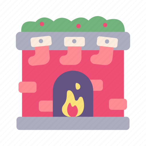 Chimney, christmas, fireplace, living, room icon - Download on Iconfinder