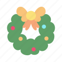 christmas, wreath, garland, xmas, ornament