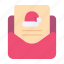 letter, santa, christmas, mail 