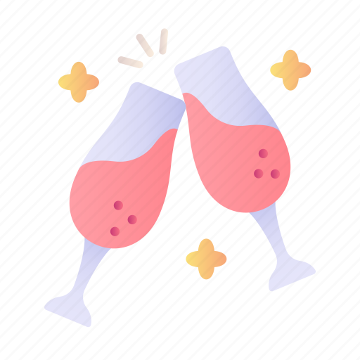 Toast, party, glass, alcohol icon - Download on Iconfinder