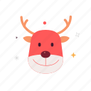 reindeer, animal, deer, nature, vector, christmas, pet, ecology