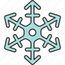 snowflake, winter, ice, crystal, cold
