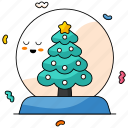 snow globe, christmas, decoration, xmas, tree