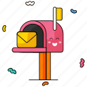 letter box, mail, envelope, letter, send