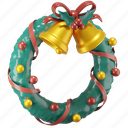 wreath, ornament, christmas, decoration