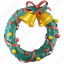 wreath, ornament, christmas, decoration 