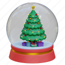 snow globe, crystal ball, snowfall, christmas 