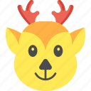 deer, animal, reindeer, christmas, xmas, celebration
