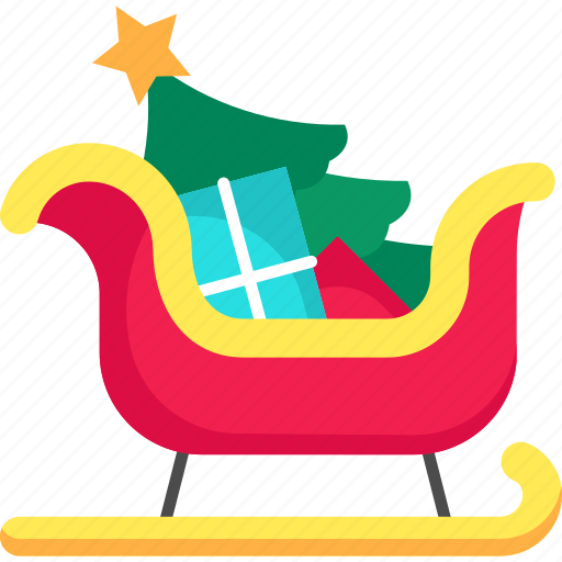Sledge, sled, snow, xmas, gifts, sleigh icon - Download on Iconfinder
