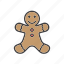 cookie, gingerbread, man 