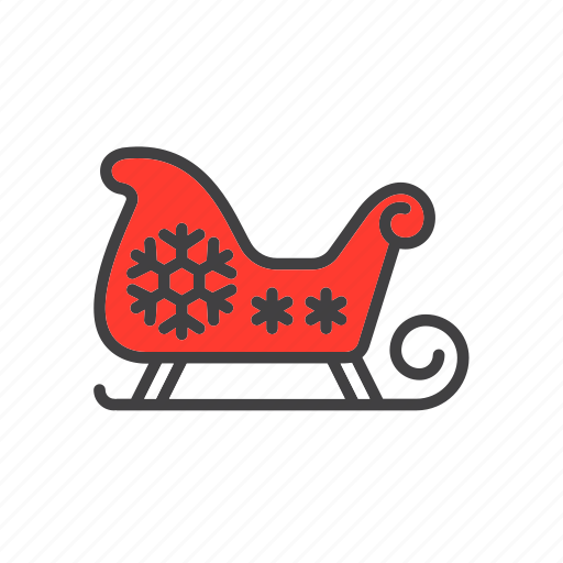 Christmas, claus, santa, sled, sleigh icon - Download on Iconfinder