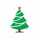 christmas, decorated, fir, pine, spruce, tree