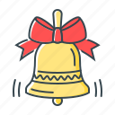 bell, bow, bowknot, christmas, decoration 