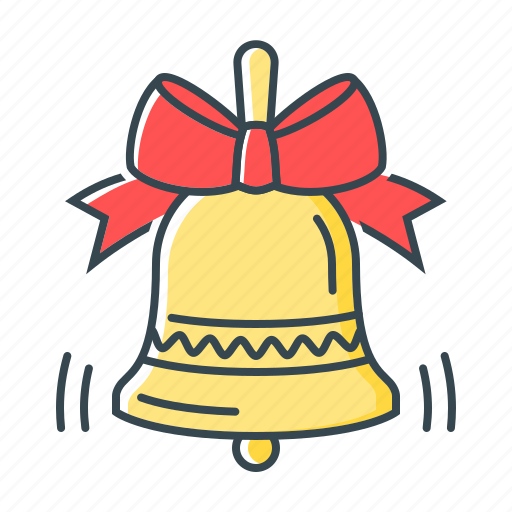 Bell, bow, bowknot, christmas, decoration icon - Download on Iconfinder