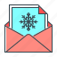 card, christmas, letter, mail, postcard, snowflake 