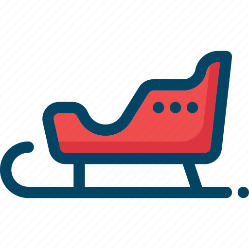 Christmas, new year, santa, sled, sleigh, xmas icon - Download on Iconfinder