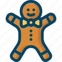 christmas, cookie, gingerbread, man, new year, xmas