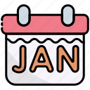 calendar, january, schedule, new year, event, celebration