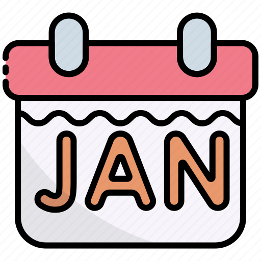 Calendar, january, schedule, new year, event, celebration icon - Download on Iconfinder
