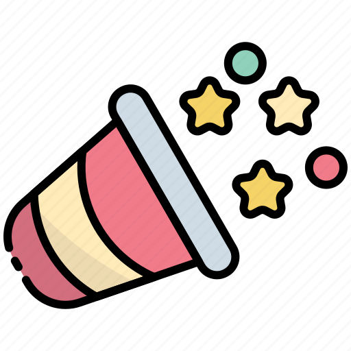 Confetti, celebration, party, decoration, birthday, festival, holiday icon - Download on Iconfinder