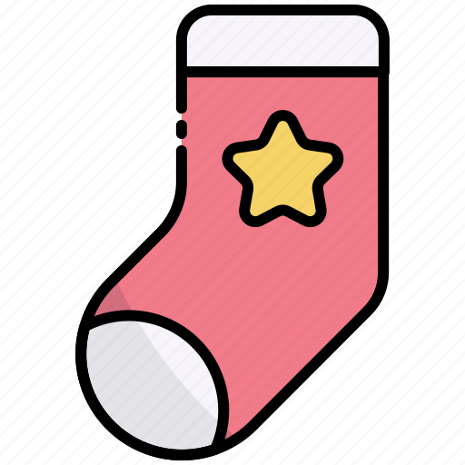 Sock, christmas, socks, winter, xmas, footwear, fashion icon - Download on Iconfinder