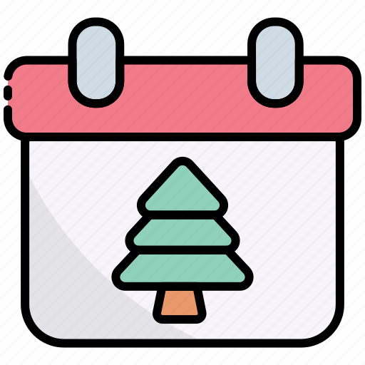 Calendar, date, schedule, christmas, xmas, pine icon - Download on Iconfinder