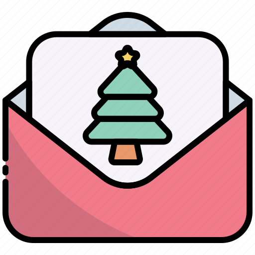 Greeting card, card, christmas, pine, xmas, invitation, letter icon - Download on Iconfinder