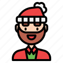 man, christmas, avatar, winter, hat, user