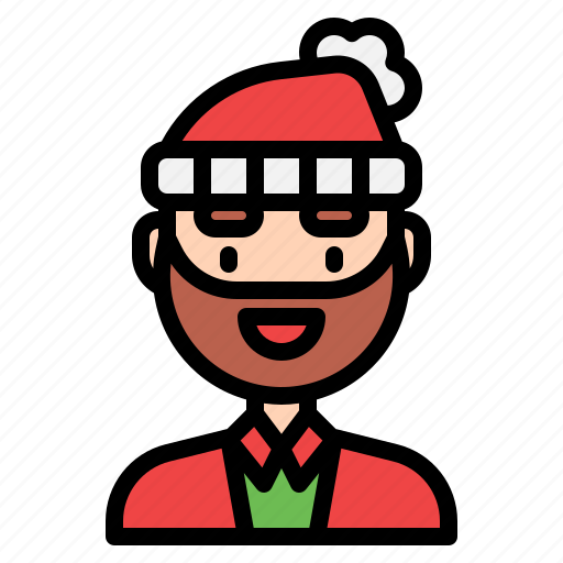 Man, christmas, avatar, winter, hat, user icon - Download on Iconfinder