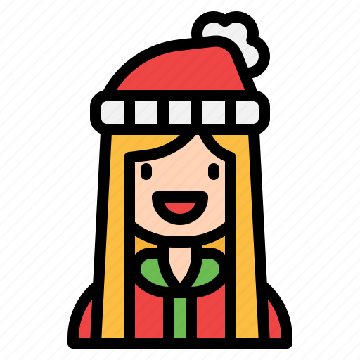 Girl, winter, christmas, avatar, woman, user icon - Download on Iconfinder