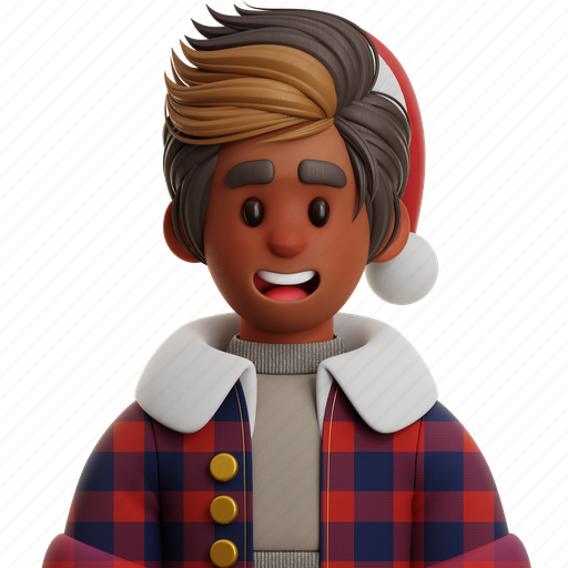 Boy, male, man, fashion with jacket, person, character, christmas 3D illustration - Download on Iconfinder