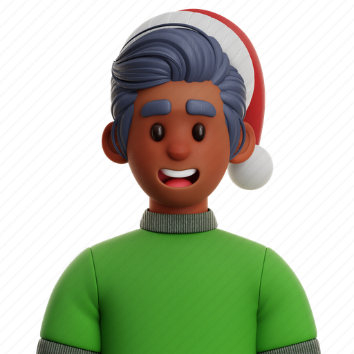 Boy, male, man, fashion with sweater, person, character, christmas 3D illustration - Download on Iconfinder