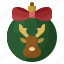 bauble25, christmas, celebrate, ball, reindeer 