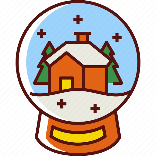Snowball, glass, snowball glass, water ball, christmas, xmas, decoration icon - Download on Iconfinder
