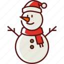 snowman, christmas, winter, snow, xmas, decoration, santa