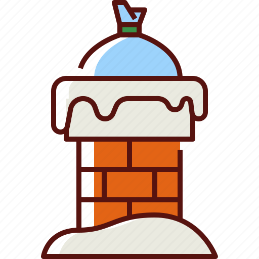Chimney, winter, christmas, snow, xmas, decoration, holiday icon - Download on Iconfinder